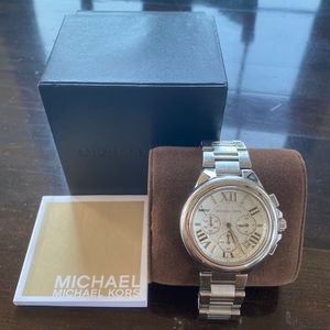 Michael Kors Silver Chrono Watch